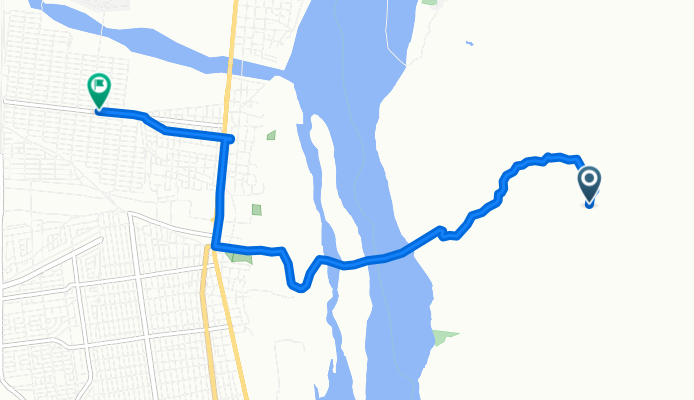 Ruta a Calle Sinaloa