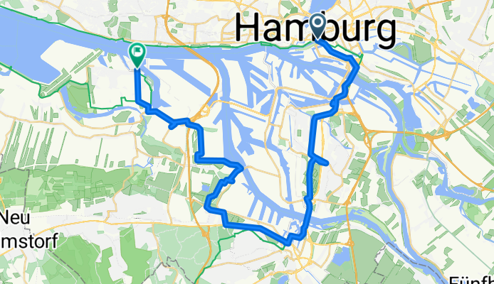 Willy-Brandt-Straße, Hamburg nach Finkenwerder, Hamburg