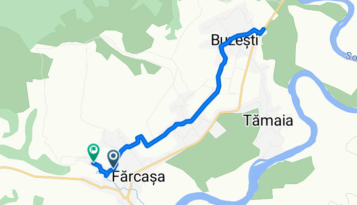 Strada Mihai Eminescu, Farcasa to Strada Izvorului, Farcasa