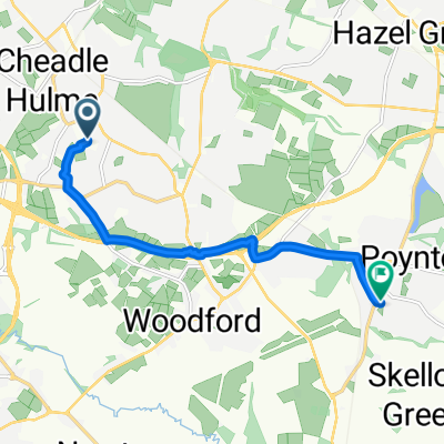 Woods Lane, Cheadle to Barnaby Road, Stockport