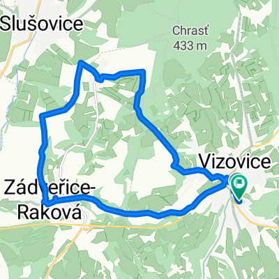 Vizovice, Zádveřice, Raková, Vizovice