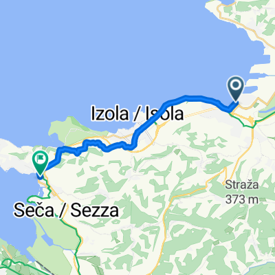 Pristaniška ulica, Koper nach Obala, Portorož
