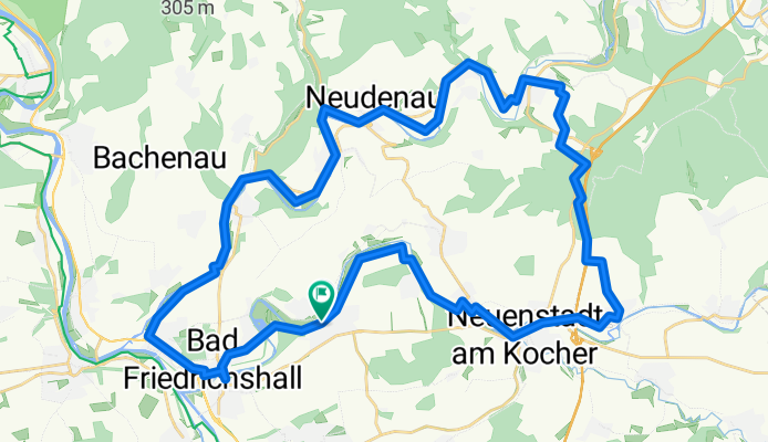 Route zu Oedheim Marktplatz