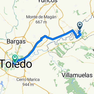 Aranjuez to Calle Real del Arrabal, Toledo