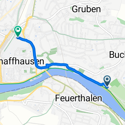 Lindliweg, Schaffhausen nach Bahnhofstrasse, Schaffhausen