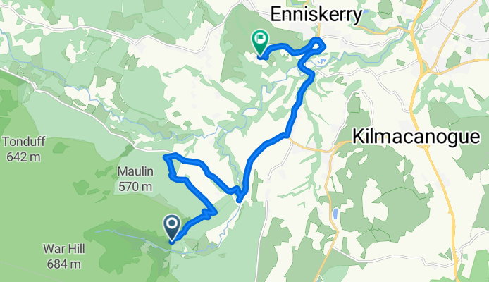 Route to Powerscourt Estate