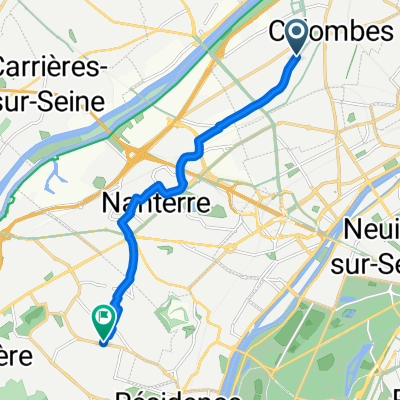 Rue d'Estienne d'Orves, Colombes à Avenue du 18 Juin 1940, Rueil-Malmaison