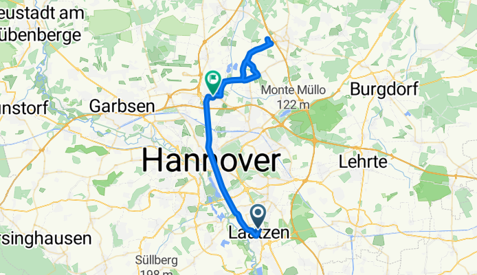 Max-Born-Weg nach Langenhagen(Han) Zentrum