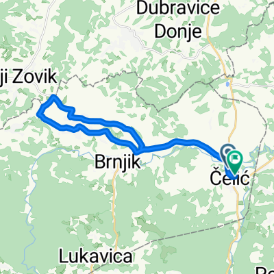 Route from Branilaca grada