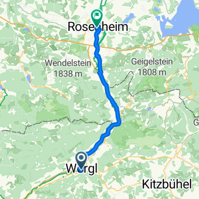 Innsbrucker Straße, Wörgl nach Bahnhofstraße, Rosenheim