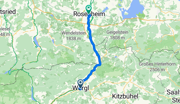 Innsbrucker Straße, Wörgl nach Bahnhofstraße, Rosenheim