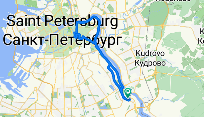 проспект Обуховской Обороны, Санкт-Петербург до улица Бабушкина, Санкт-Петербург