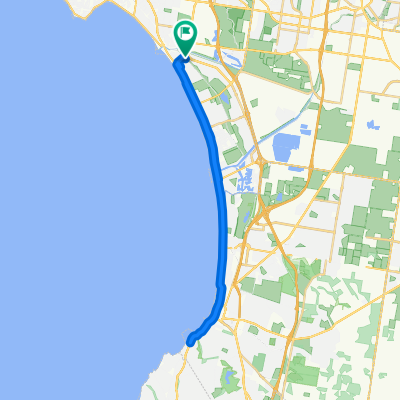 Ebb St, Aspendale to Ebb St, Aspendale