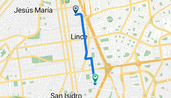 Jirón Enrique Barrón, Lima to Lima