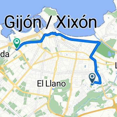 Calle de Corín Tellado, Gijón a Gijón