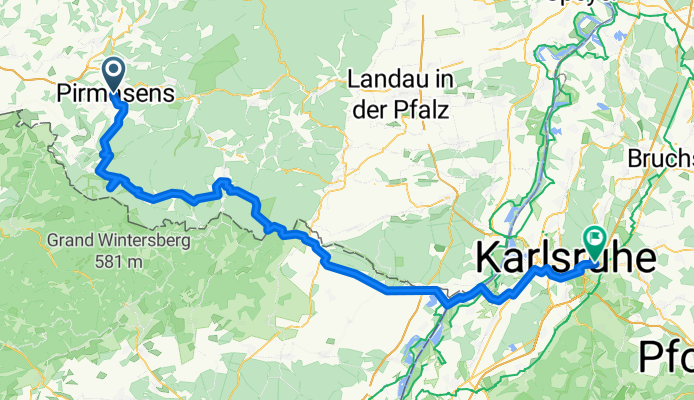 Von Pirmasens bis Karlsruhe