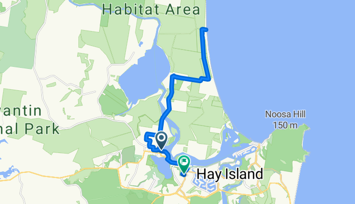 Poinciana Avenue to Wallace Dr at Noosa Leisure Centre