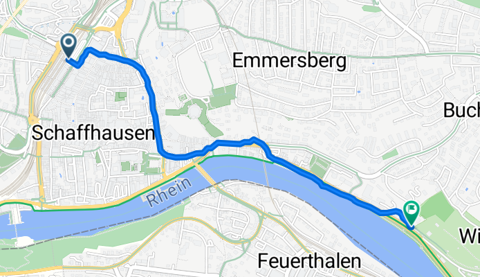 Altstadt, Schaffhausen nach Lindliweg, Schaffhausen