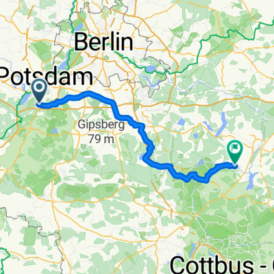 Am Bahnhof, Michendorf nach Dorfstraße, Tauche