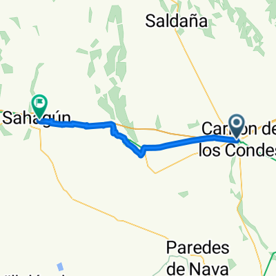 Carretera Arriondas, Sahagún nach San Zoilo, Carrión de Los Condes