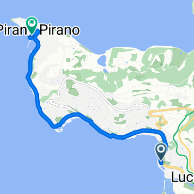 Obala, Portorož nach Trubarjeva ulica, Piran