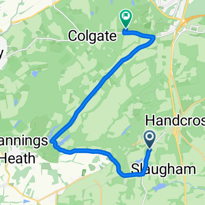 Coos Lane, Haywards Heath to Colgate, Crawley