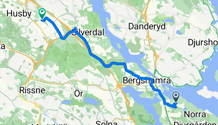 Forskarbacken, Stockholm to Kista gårdsväg, Kista