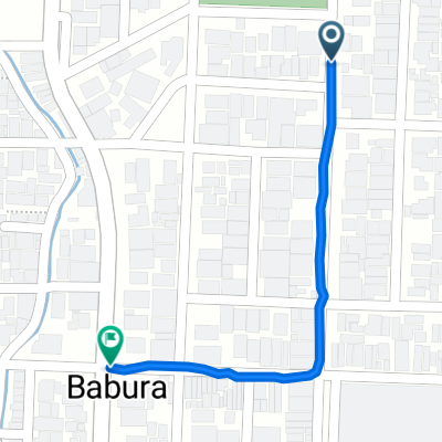 Route from Jalan Gajah Mada 38-26