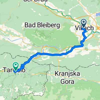 Bahnhofplatz, Villach nach Largo Piave, Tarvis