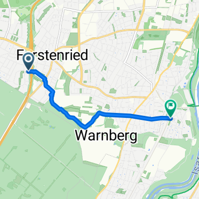 Königswieser Straße, München nach Kreuzeckstraße, Pullach im Isartal