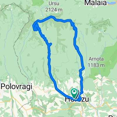 _Horezu -  Romanii de Sus - Curmătura La Piatra Roșie - Ursu - L.Balota -  Luncăvăţ - Vaideeini