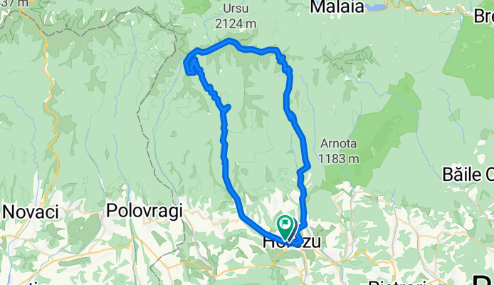 _Horezu -  Romanii de Sus - Curmătura La Piatra Roșie - Ursu - L.Balota -  Luncăvăţ - Vaideeini