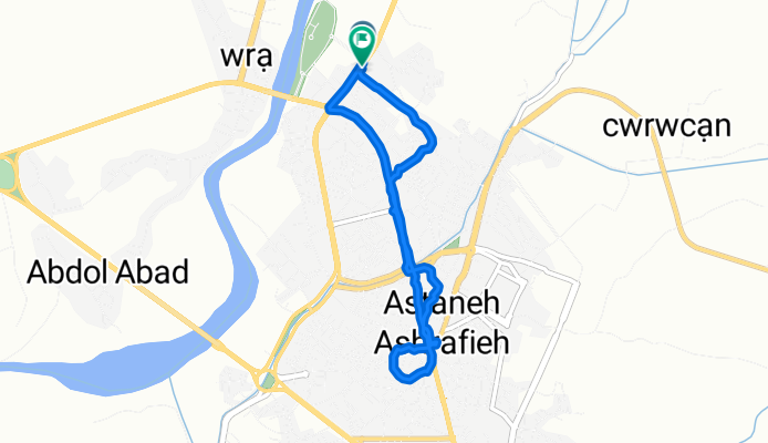 مجتمع بعثت, Astaneh-ye Ashrafiyeh to مجتمع بعثت, Astaneh-ye Ashrafiyeh