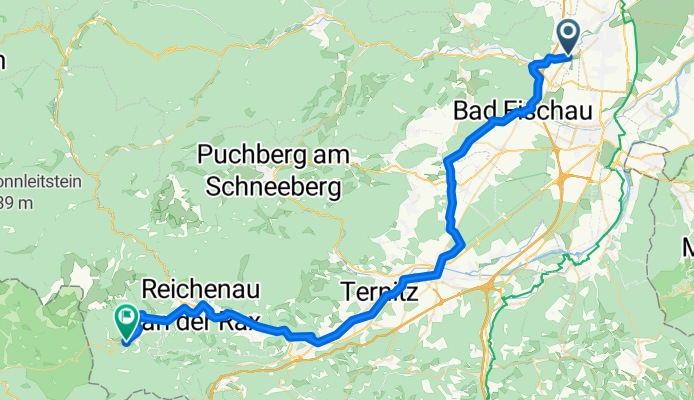 Grenzstraße nach Prein an der Rax