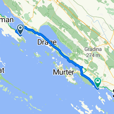 Plažine, Tkon to Ulica jurjevgradska, Tribunj