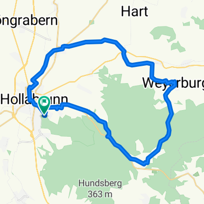 Hubertusweg, Hollabrunn nach Hubertusweg, Hollabrunn