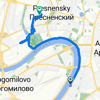 Саввинская набережная, Москва до улица Анатолия Живова, Москва