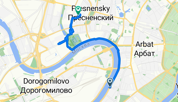 Саввинская набережная, Москва до улица Анатолия Живова, Москва