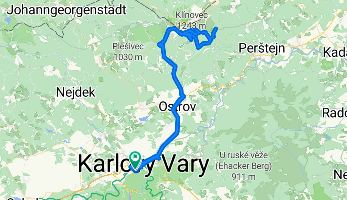 Šumavská, Карлові Вари до Myslbekova, Карлові Вари