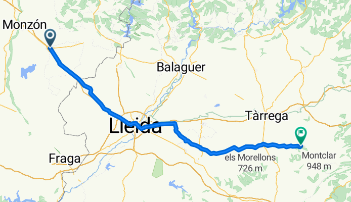 Binéfar - Vallfogona de Riucorb