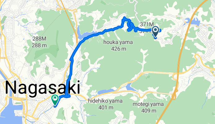 Route from Yahazu