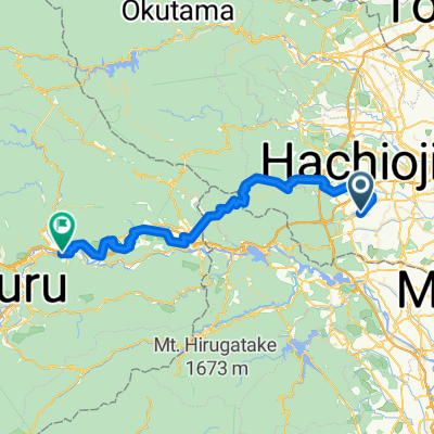 東浅川町, 八王子市へ猿橋町殿上, 大月市
