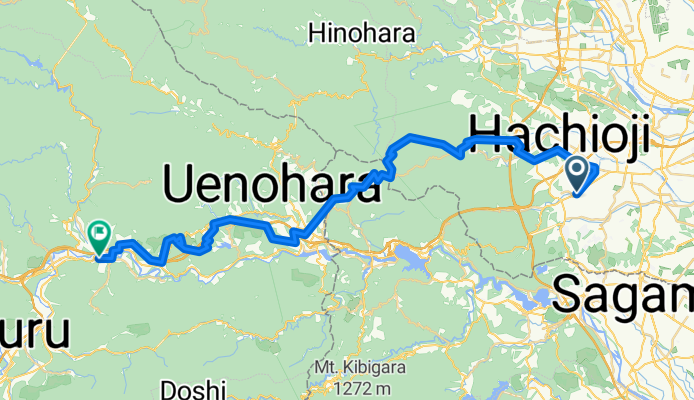 東浅川町, 八王子市へ猿橋町殿上, 大月市