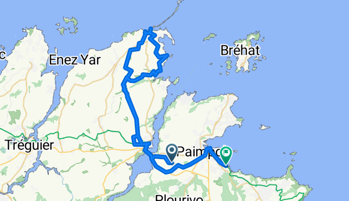 Chemin de Kerguistin nach Rue de Cruckin