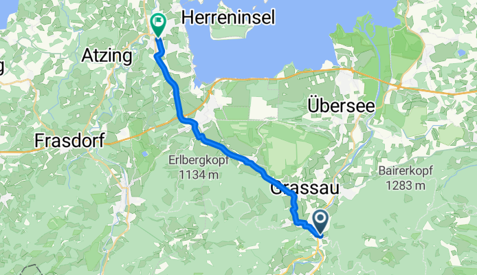 Burgstraße, Marquartstein nach Prien, Prien am Chiemsee