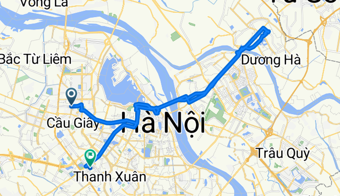 Trần Quốc Hoàn, Hà Nội to Ngụy Như Kon Tum, Hà Nội