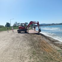 end of acharavi beach Back to roda