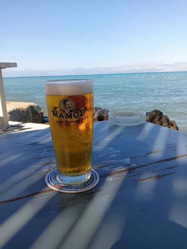 end of acharavi beach Back to roda