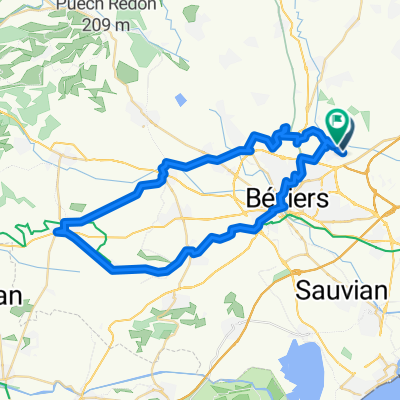 Rue de l'Ardailhou, Boujan-sur-Libron à Rue de l'Égalité, Boujan-sur-Libron