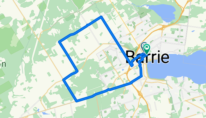 Clapperton St, Barrie to Clapperton St, Barrie